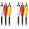 3RCA-3RCA CABLE NEDIS CVGP24300BK15 1.5m